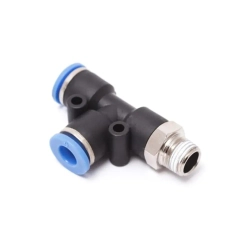 Фитинг Т-образный для пластиковых трубок 6мм с наружной резьбой 1/4'' Partner SPD06-02