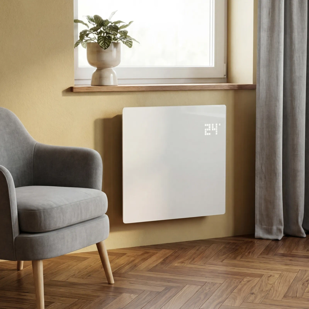 Конвектор электрический 1000 Вт Denzel OptiPrime-1000 Wi-Fi, тачскрин, цифровой термостат (98121)