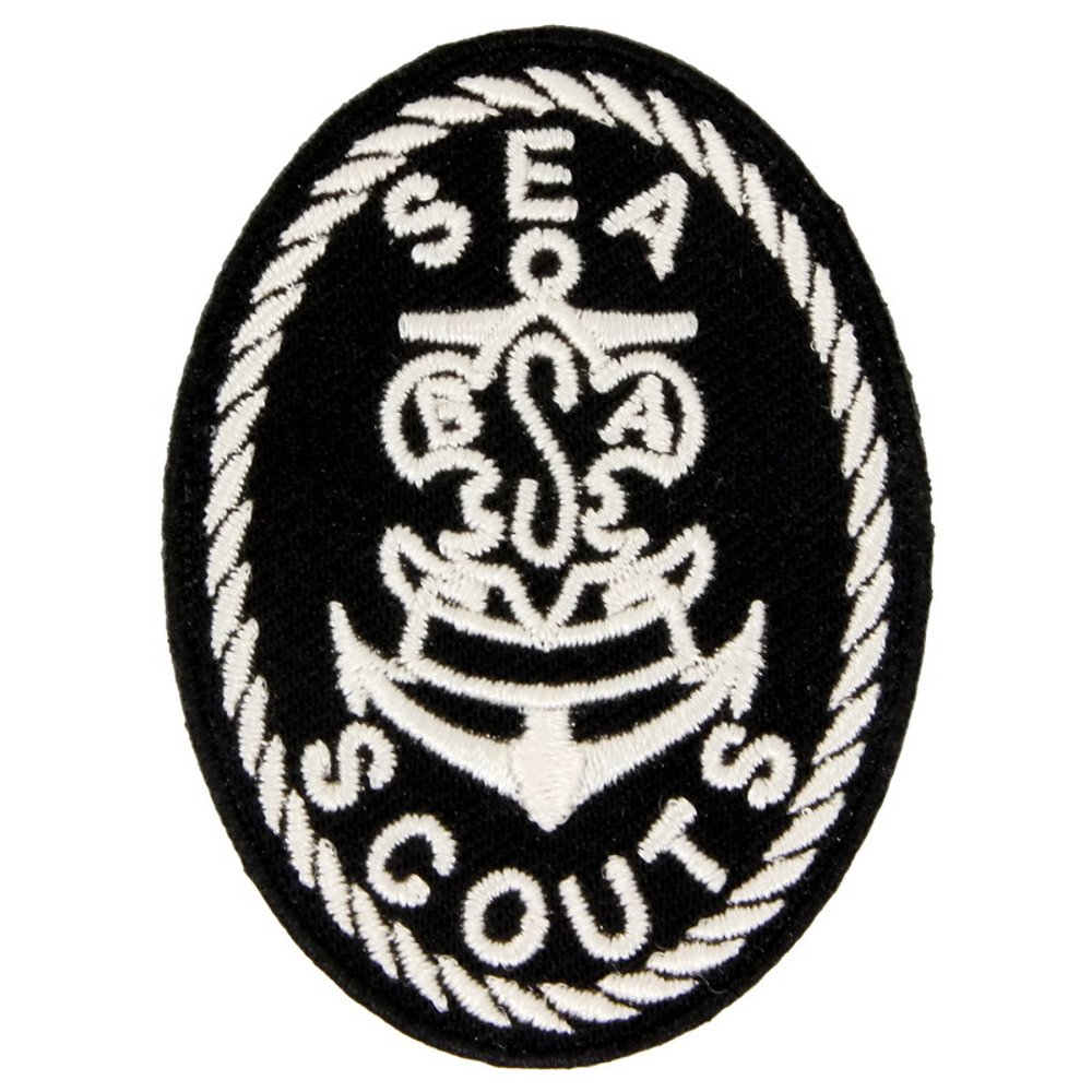 Нашивка - Sea scouts (белый)