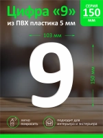 Цифра из пластика на стену