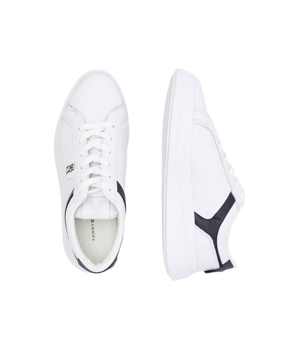 Кожаные кроссовки pointy court Tommy Hilfiger - белый(FW0FW07460)