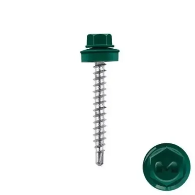 Саморез кровельный Daxmer 5,5х38 RAL 6005