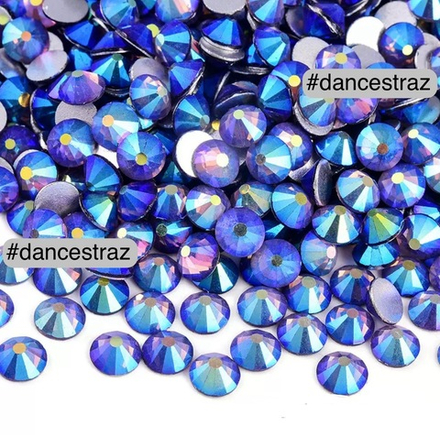 Стразы клеевые, Tanzanite AB, P40, SS16, 1440, (F2)