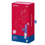 Фиолетовый вибратор 17,6см с клиторальным отростком Satisfyer Magic Bunny