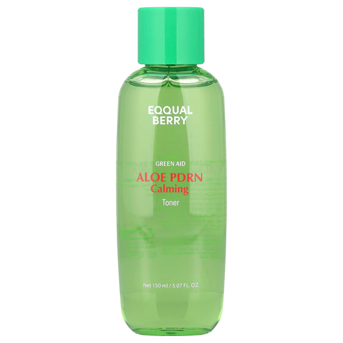 EQQUALBERRY, Green Aid, успокаивающий тоник с алоэ и ПФРН, 150 мл (5,07 жидк. унции)