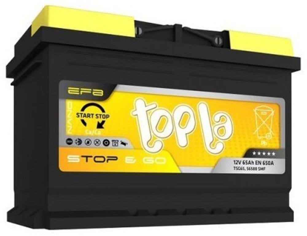 Topla EFB Stop&Go 6CT- 60 аккумулятор Topla EFB Stop&Go 6CT- 60 аккумулятор