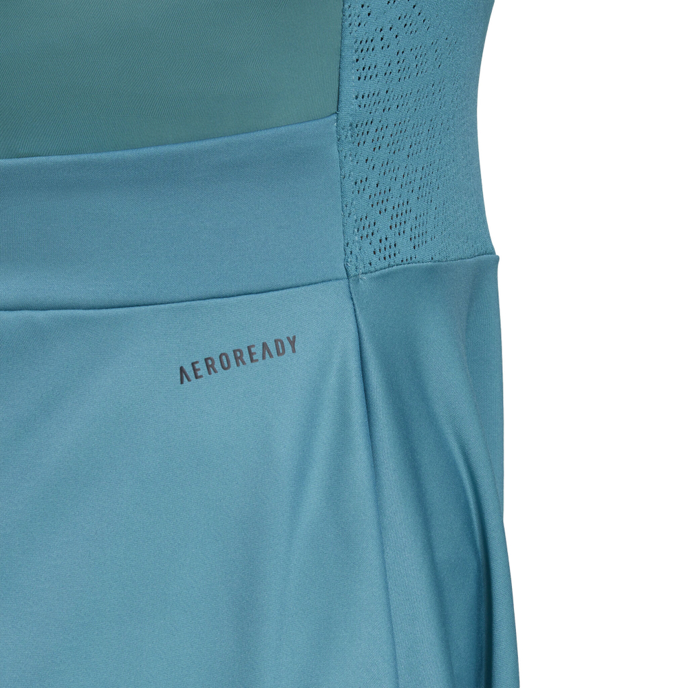 Женская теннисное платье adidas Pro Dress Women - Petrol, Neon Yellow