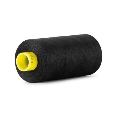 Нитка Gutermann Mara 120 (1000 метров), 1 кат., универсальная | _000 черный