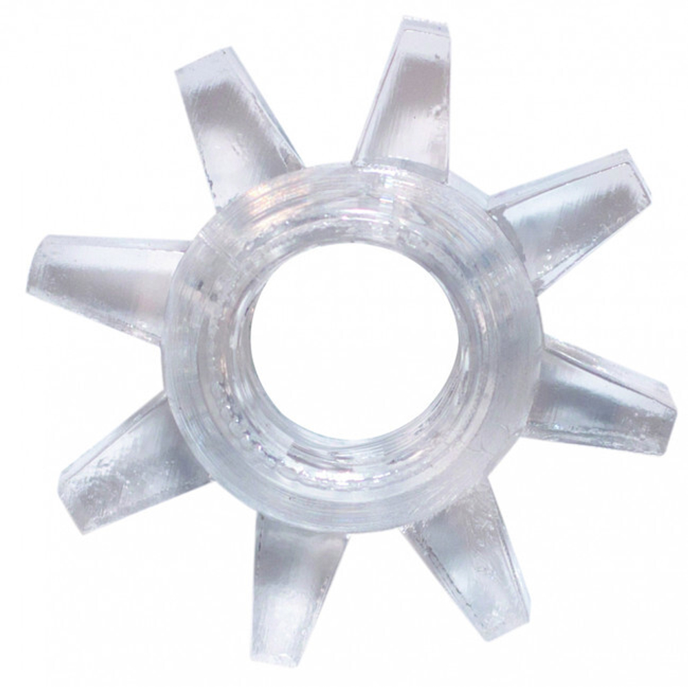 Эрекционное кольцо Rings Cogweel white (Цвет: прозрачный)