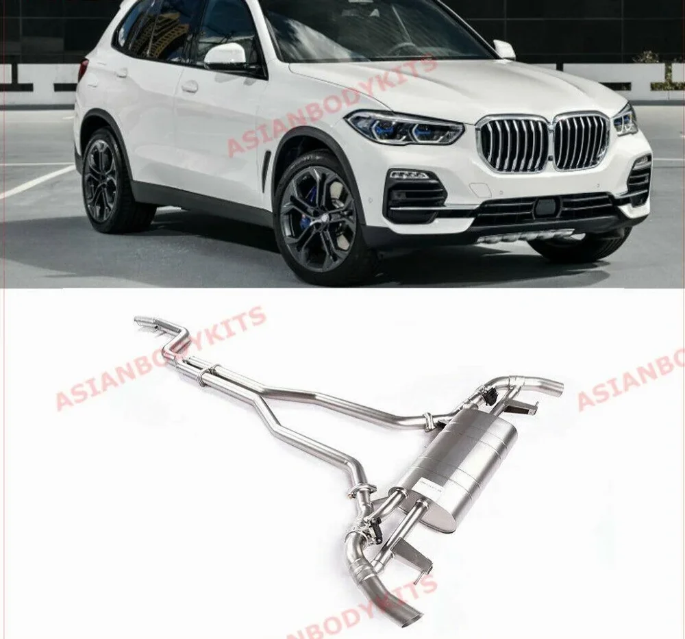 Выхлопная система с заслонками для BMW X5 G05 2018+ (3.0T)