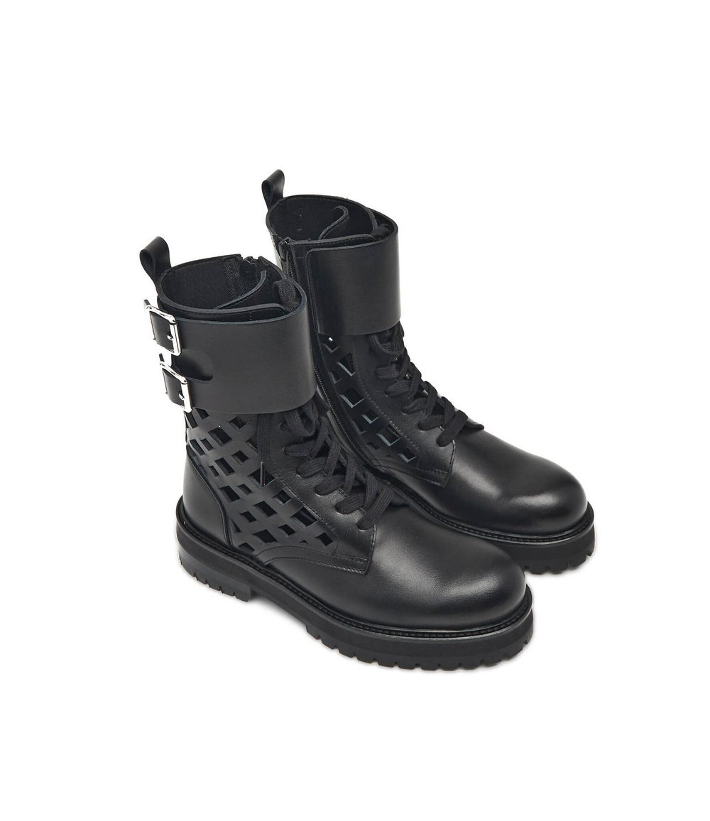 Кожаные ботильоны DONDUP - made in Italy - черный(WS247 PL0256D XXX)