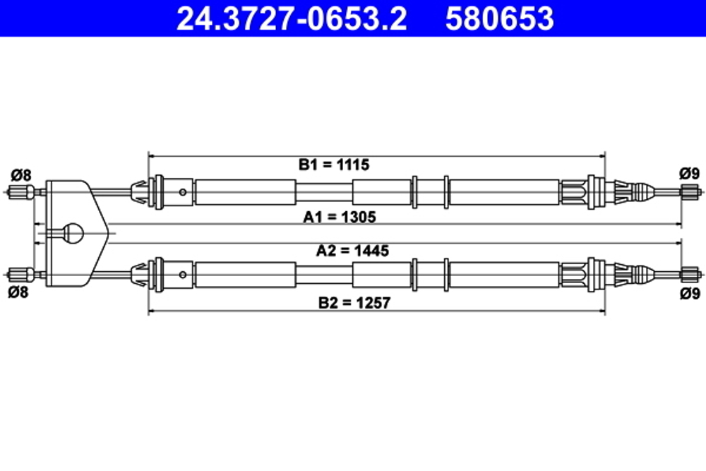 ATE - 24372706532-ATE - Cable Pull, parking brake