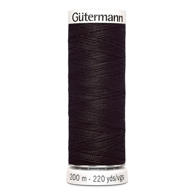 01 Нить Sew-All 100/200 м для всех материалов, 100% полиэстер Gutermann 748277 (682 т.т.коричневый)