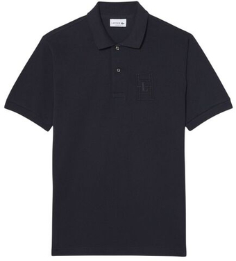 Мужское теннисное поло Lacoste Classic Fit Embroidery Detail Petit Pique - black