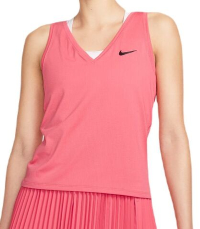Женский топ теннисный Nike Court Dri-Fit Victory Tank - sea coral/black