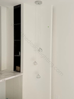 Pendant design lamp Mizu by Terzani (3 suspension)