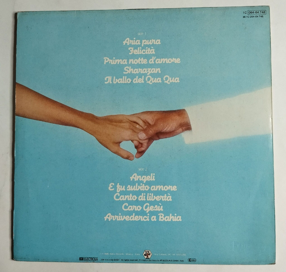 Винтажная виниловая пластинка LP Al Bano and Romina Power Felicita (Spain 1982)