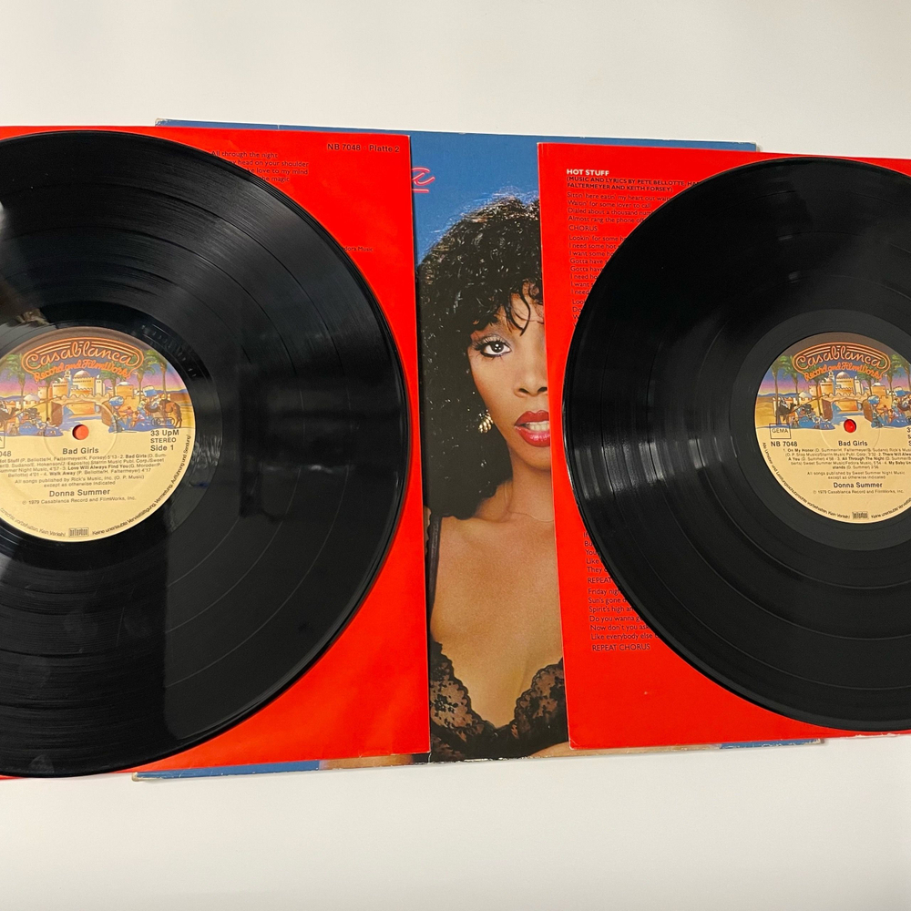 Винтажная виниловая пластинка LP Donna Summer Bad Girls (Германия 1979) Hot Stuff