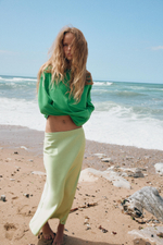АТЛАСНАЯ ЮБКА МИДИ В ГОРОШЕК — ZARA