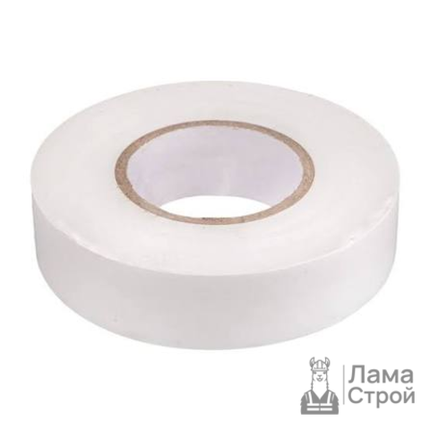 Изолента ПВХ односторонняя 19 мм 20 м, белый