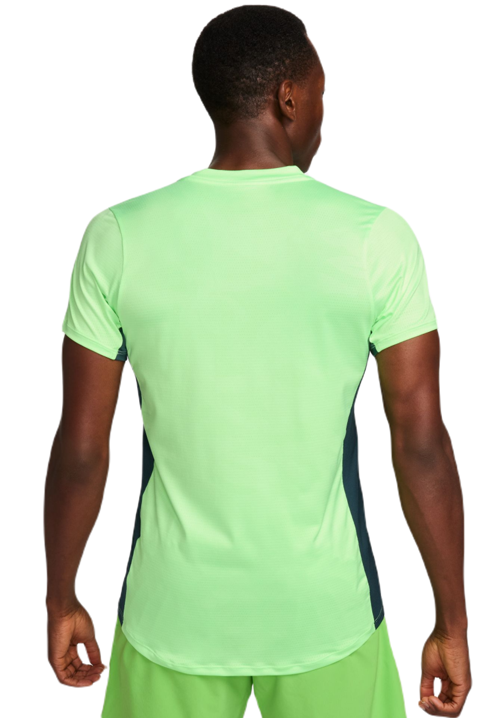 Мужская теннисная футболка Nike Court Dri-Fit Advantage Printed Tennis Top - зеленый