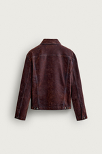 УКОРОЧЕННАЯ ДЖИНСОВАЯ КУРТКА С ФЛОКОМ — ZARA · 3715/808