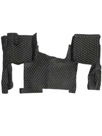 Ковры 3D FAW J7 (экокожа, черный, бежевая строчка)