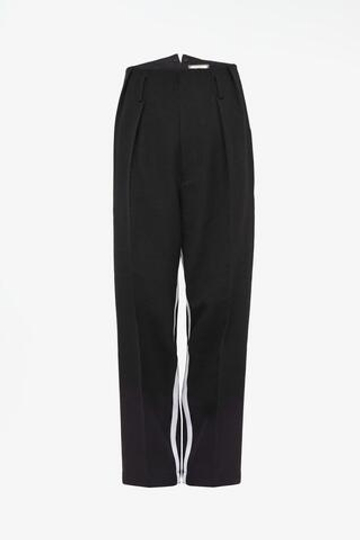 ZARA X JOHN GALLIANO БРЮКИ С КОНТРАСТНОЙ ОТДЕЛКОЙ ИЗ 100% ШЕРСТИ — LIMITED EDITION, ЧЕРНЫЙ