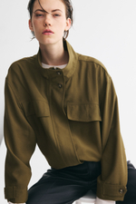 Куртка с воротником-трубой и ветрозащитной планкой - H&M