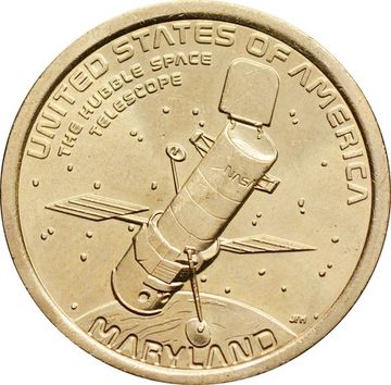 1 доллар 2020 D США «Американские инновации - Мэриленд. Космический телескоп "Хаббл"»