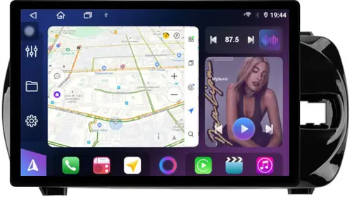 Магнитола для Toyota Vitz 3 2014-2019 - FarCar GX877 монитор 13" 2K QLED на Android 14, S500+TS20, Быстрейшая,  CarPlay, 4G SIM-слот