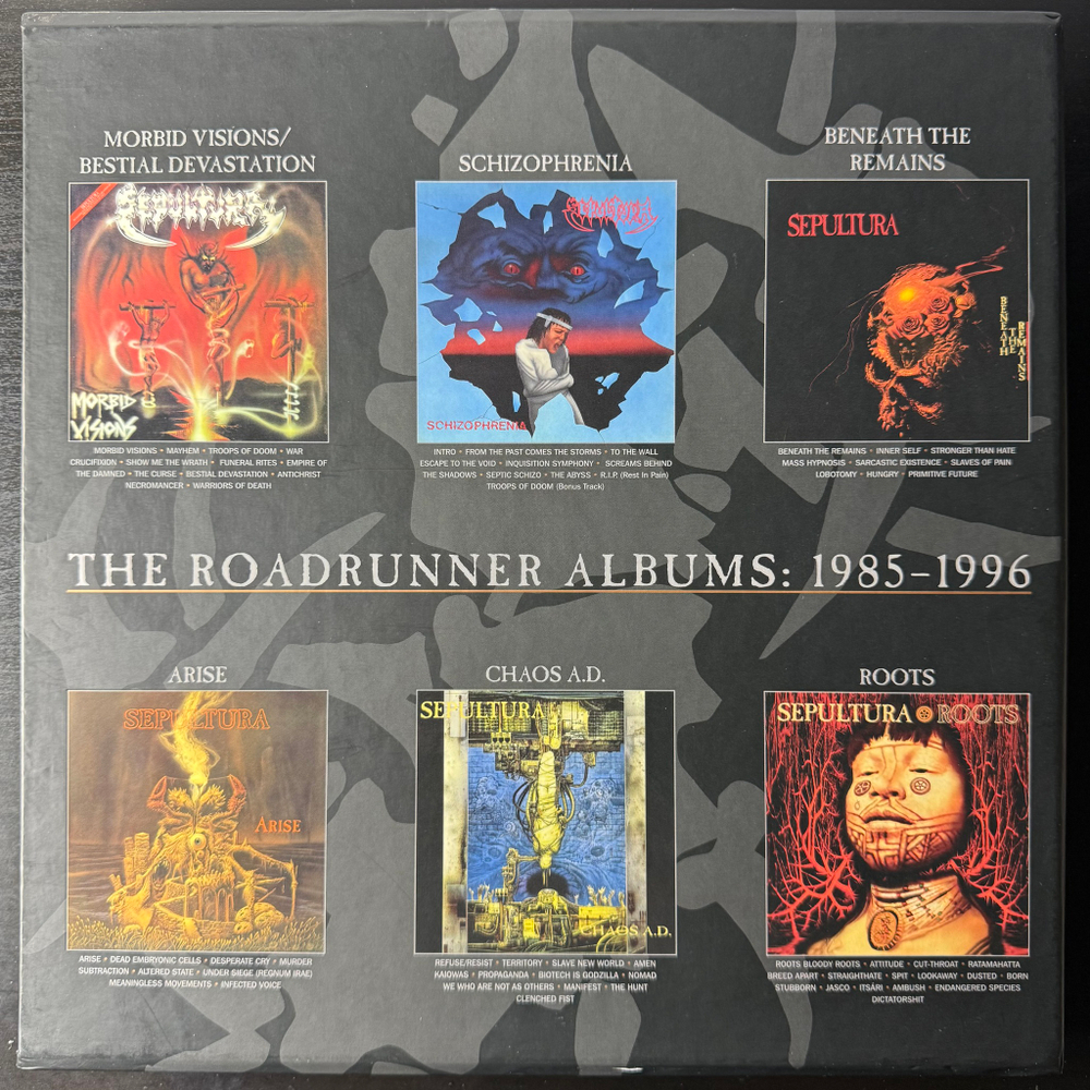 Sepultura ‎– The Roadrunner Albums: 1985-1996 6LP (Европа 2017г.) Coloured