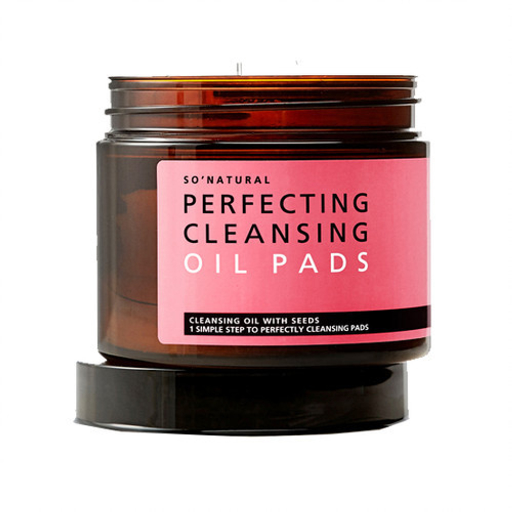So'natural perfecting cleansing oil pads - Очищающие диски для лица с экстрактами натуральных масел для снятия макияжа