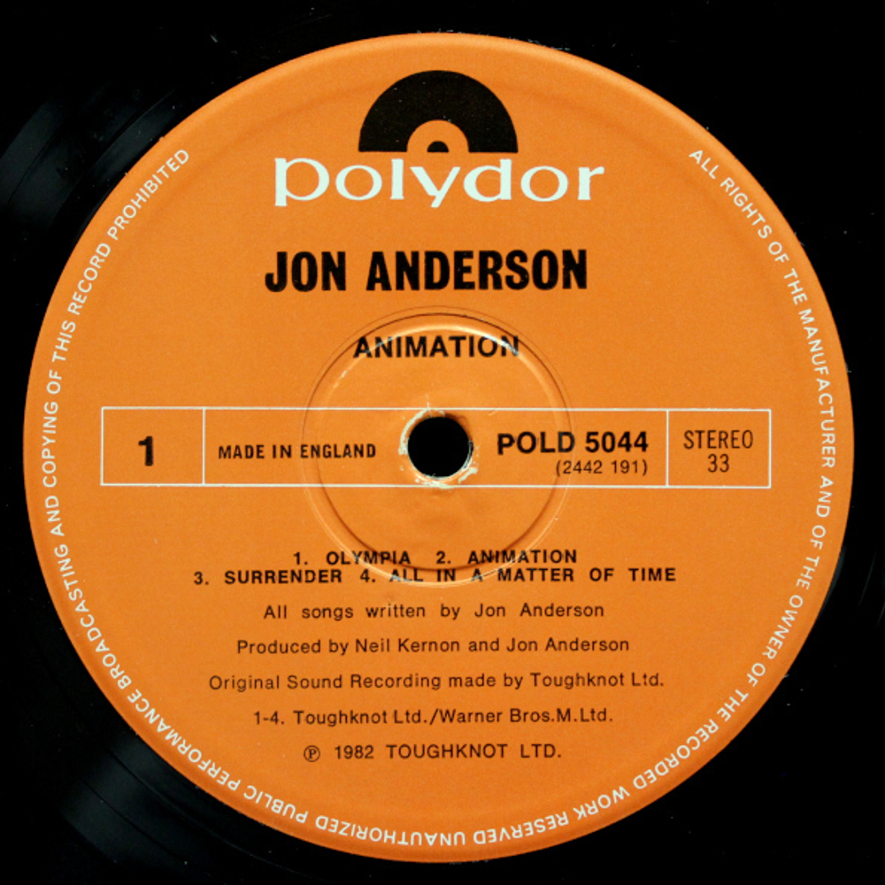Jon Anderson / Animation (LP)
