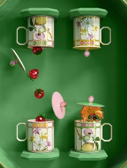 Кружка с крышкой "Rosenthal SWAROVSKI Зяблик", желтая, 390мл