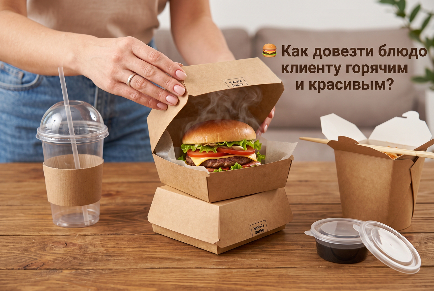 🍔 Как довезти блюдо клиенту горячим и красивым?