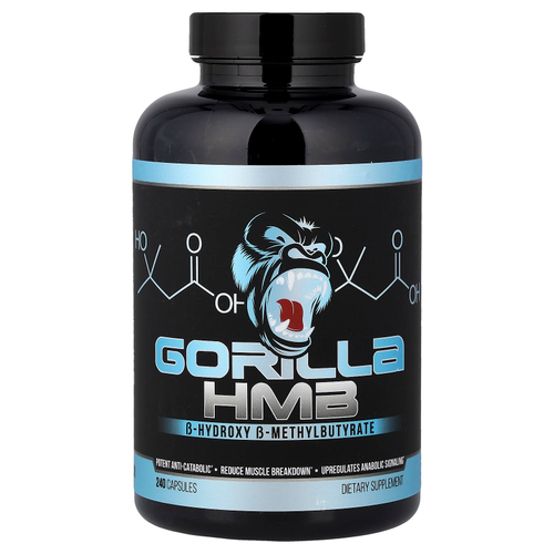 Gorilla Mind, HMB, 240 капсул (500 мг в 1 капсуле)