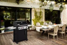 Газовый гриль Weber Spirit E-325s GBS, 4 горелки, чёрный