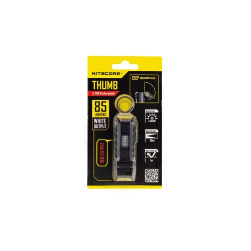 Фонарь брелок Nitecore Thumb светодиодный usb зарядка 85Люмен