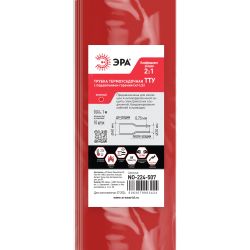 Термоусадочная трубка ЭРА NO-224-507 ТТУ нг-LS 40/20 красная в отрезках по 1 м 10 шт | Электротовары