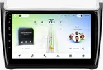 Магнитола для Volkswagen Polo 5 2009-2020 (рамка черная глянцевая) - Teyes CC4L монитор 9" IPS, Android 14, Быстрая, Snapdragon 662, CarPlay, 4G SIM-слот