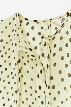 ZARA ПЛАТЬЕ В ГОРОШЕК — THE ITEM ZARA WOMAN, ВАНИЛЬНЫЙ