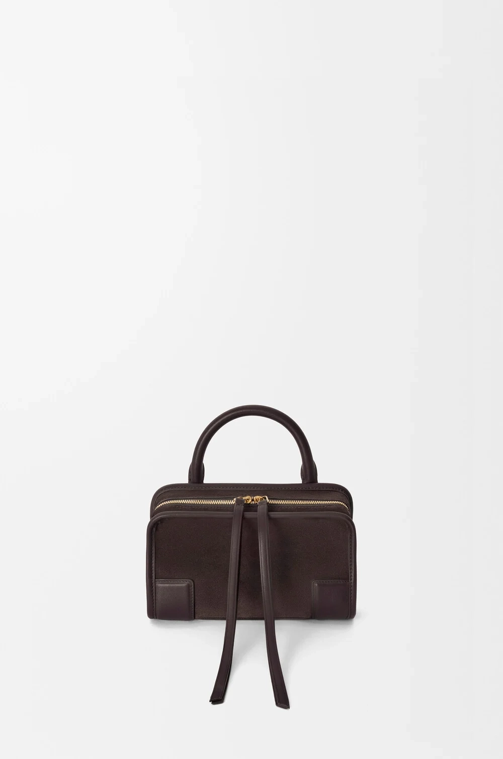 Loewe Мини-сумка Amazona 180 из мягкой телячьей кожи, темно-каштановый