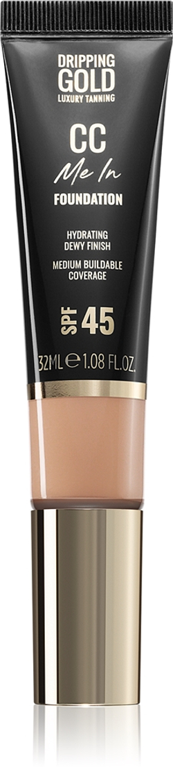 Dripping Gold CC Me In - Легкое тональное средство SPF 45 оттенок Shortbread 2.5, 32 ml