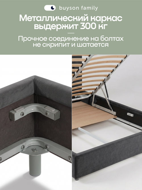 Кровать БайСтронг (велюр)