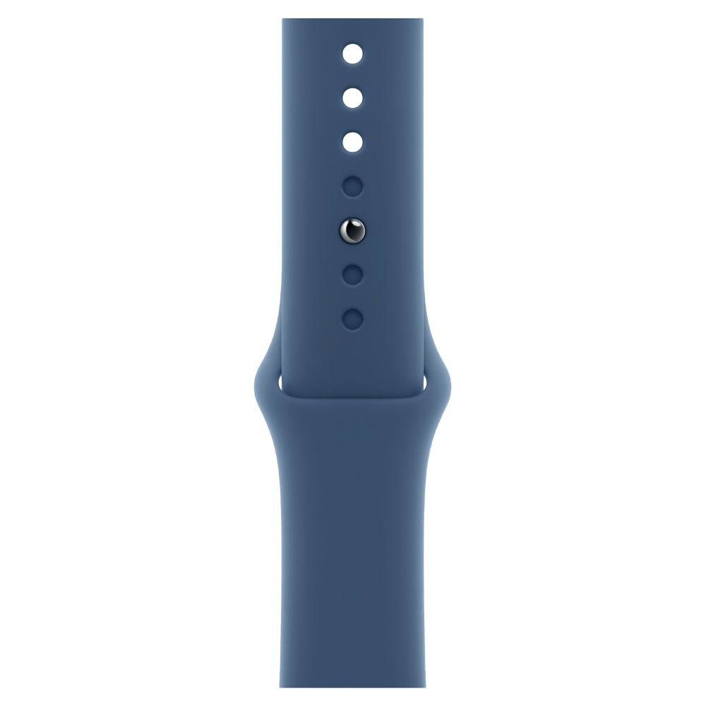 Умные часы Apple Watch Series 10 GPS, 46mm, Silver Aluminium Case with Sport Band S/M, Denim (Серебристый)