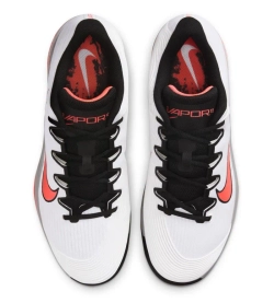 Теннисные кроссовки Nike Zoom Vapor12 HC Premium - white/hot lava/wolf grey