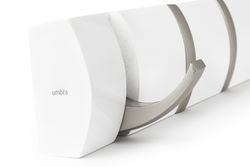 Вешалка настенная Flip, 81 см, 8 крючков, белая/никель