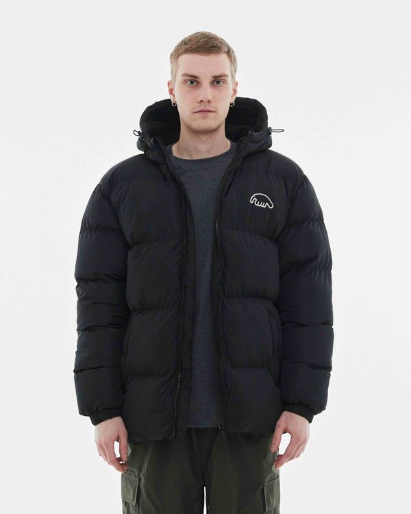 Пуховик Downjacket Hooded черный - фото 2