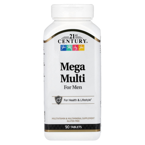 21st Century, Mega Multi, мультивитамины для мужчин, 90 таблеток